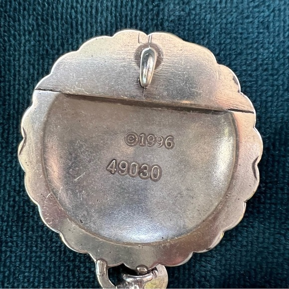 VINTAGE SILVER CONCHO CHAIN BELT 1996 EXCELLENT CONDITION - Picture 6 of 8